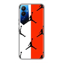 Чохли для Tecno POVA 4 (LG7n) - з картинкою JORDAN (AlphaPrint) (Лого Джордан)