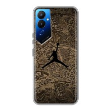 Чохли для Tecno POVA 4 (LG7n) - з картинкою JORDAN (AlphaPrint) (Logo Jordan)