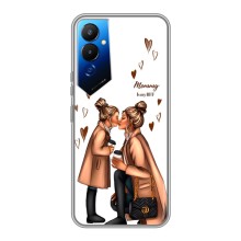Чехол с печатью для Tecno POVA 4 (LG7n) - (Мама с ребенком) (AlphaPrint) (Дочка и мама)