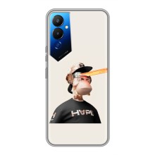 Чехлы с Обезьянами NFT для Tecno POVA 4 (LG7n) (AlphaPrint) (обезьяна NFT в очках)