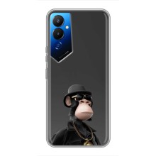 Чехлы с Обезьянами NFT для Tecno POVA 4 (LG7n) (AlphaPrint) (Обезьяна NFT)