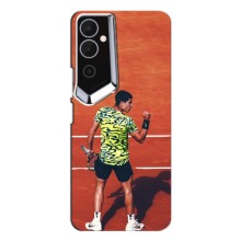 Чехлы с принтом Спортивная тематика для Tecno POVA 4 (LG7n) (Алькарас Теннисист)