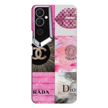 Чохол (Dior, Prada, YSL, Chanel) для Tecno POVA 4 (LG7n) – Модніца