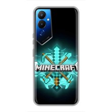 Чехол майнкрафт для Tecno POVA 4 (LG7n) (MineCraft 2)