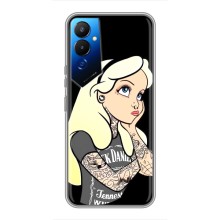 Чехол с печатью для Tecno POVA 4 (LG7n) - (Мода) (AlphaPrint) (Девочка в тату)