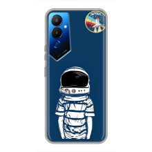 Чехол NASA для Tecno POVA 4 (LG7n) (AlphaPrint) (Мальчик в шлеме)