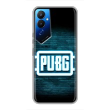 Чехол PUBG для Техно Пова 4 (AlphaPrint) (Лого PUBG)