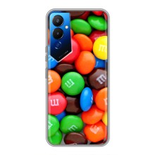 Чехол с изображением  вкусной еды для Tecno POVA 4 (LG7n) (Разноцветные M&M'S)