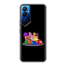Чехол Амонг Ас для Tecno POVA 4 (LG7n) (AlphaPrint) (Амонг-ас)