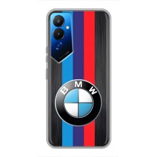 Чехол для Техно Пова 4 - с принтом БМВ (AlphaPrint) (Лого BMW)