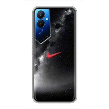 Чехол для Tecno POVA 4 (LG7n) - с принтом Найк (AlphaPrint) (Найк красный)