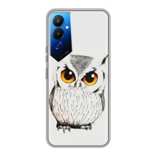 Чехол с птицами на Tecno POVA 4 (LG7n) (VPrint) (Милая Сова)