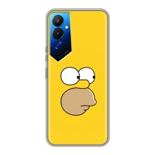 Чехол с Симпсонами для Tecno POVA 4 (LG7n) (VPrint) (Гомер)