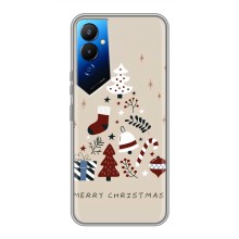 Чехол Санта Клаус для Tecno POVA 4 (LG7n) (Merry Christmas)