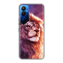 Чехол со Львом для Tecno POVA 4 (LG7n) (VPrint) (Красочный Лев)