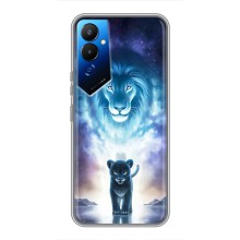 Чехол со Львом для Tecno POVA 4 (LG7n) (VPrint) (Маленький лев)