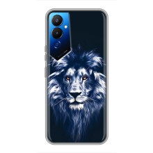 Чехол со Львом для Tecno POVA 4 (LG7n) (VPrint) (Синий Лев)