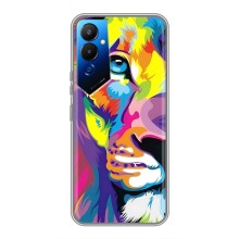 Чехол со Львом для Tecno POVA 4 (LG7n) (VPrint) (Яркий Лев)