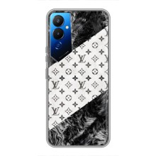 Чехол Стиль Louis Vuitton на Tecno POVA 4 (LG7n) (LV на белом)