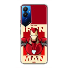 Чехол Супергерой Железный человек на Tecno POVA 4 (LG7n) (Iron man)