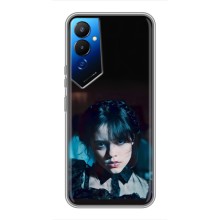 Чехлы Венсдей на Tecno POVA 4 (LG7n) Уэнсдей (AlphaPrint) (взгляд Уэнздей)