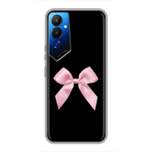 Чехол банты для Tecno POVA 4 (LG7n) – Бант на черном