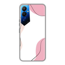 Чехол цветочный дизайн для Tecno POVA 4 (LG7n) – Розовый фон