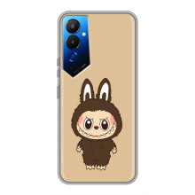 Чохол з Лабубу на Tecno POVA 4 (LG7n) – Коричневий Лабубу