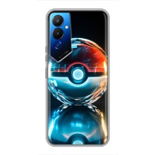 Чехол с Пикачу на Tecno POVA 4 (LG7n) (Мяч Пикачу)