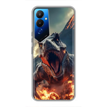 Чехол с картинкой «Хищники» для Tecno POVA 4 (LG7n) – Динозавр