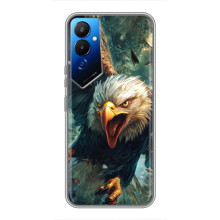 Чехол с картинкой «Хищники» для Tecno POVA 4 (LG7n) – Орёл