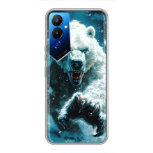 Чехол с картинкой «Хищники» для Tecno POVA 4 (LG7n) – Медведь