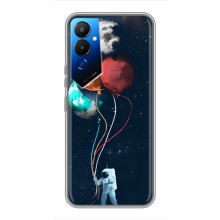 Космические Чехлы для Техно Пова 4 (VPrint) (Планеты шарики)