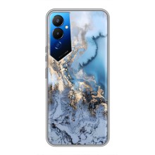 Мраморный чехол на Tecno POVA 4 (LG7n) (VPrint) (Нежный мрамор)