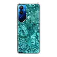 Мраморный чехол на Tecno POVA 4 (LG7n) (VPrint) (Зеленый мрамор)