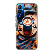 Чохол з унікальним дизайном 'Осінь з кавою' для Tecno POVA 4 (LG7n) – Кава і гарбузики