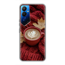 Чохол з унікальним дизайном 'Осінь з кавою' для Tecno POVA 4 (LG7n) – Кава на ковдрі