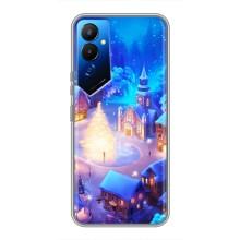 Рождественские Чехлы для Tecno POVA 4 (LG7n) (VPrint) (Рождественский город)