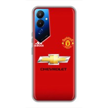 Силиконовые Чехлы принт Футбол на Tecno POVA 4 (LG7n) (Man United)