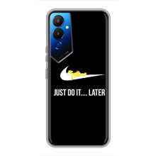 Силиконовый Чехол на Tecno POVA 4 (LG7n) с картинкой Nike (Later)