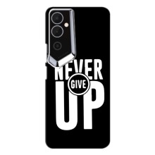 Силиконовый Чехол на Tecno POVA 4 (LG7n) с картинкой Nike (Never Give UP)