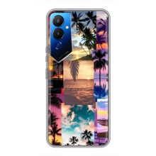 Силиконовый чехол с КАРТИНКАМИ лето для Tecno POVA 4 (LG7n) (AlphaPrint) (Летний отпуск)