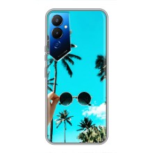 Силиконовый чехол с КАРТИНКАМИ лето для Tecno POVA 4 (LG7n) (AlphaPrint) (Взгляд лето)