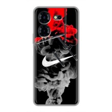 Силиконовый Чехол на Tecno Pova 5 Pro с картинкой Nike (Nike дым)