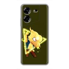 Бампер (ТПУ) з принтом Brawl Stars на Техно Пова 5 (Ворон)