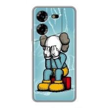 Чехлы для Tecno POVA 5 (LG7n) - Bearbrick Louis Vuitton (PREMIUMPrint) (Плач Bearbrick)