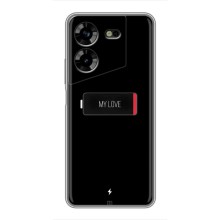 Чехлы для любимой на Техно ПОВА 5 (VPrint) (Love battery)