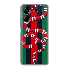 Чехлы ГУЧЧИ для Техно ПОВА 5 (AlphaPrint) (Gucci змия)