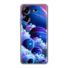 Чохли КОСМОС  на Tecno POVA 5 (LG7n) (Сині планети)