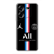 Чехлы PSG для Tecno POVA 5 (LG7n) (AlphaPrint) (футболка ПСЖ)